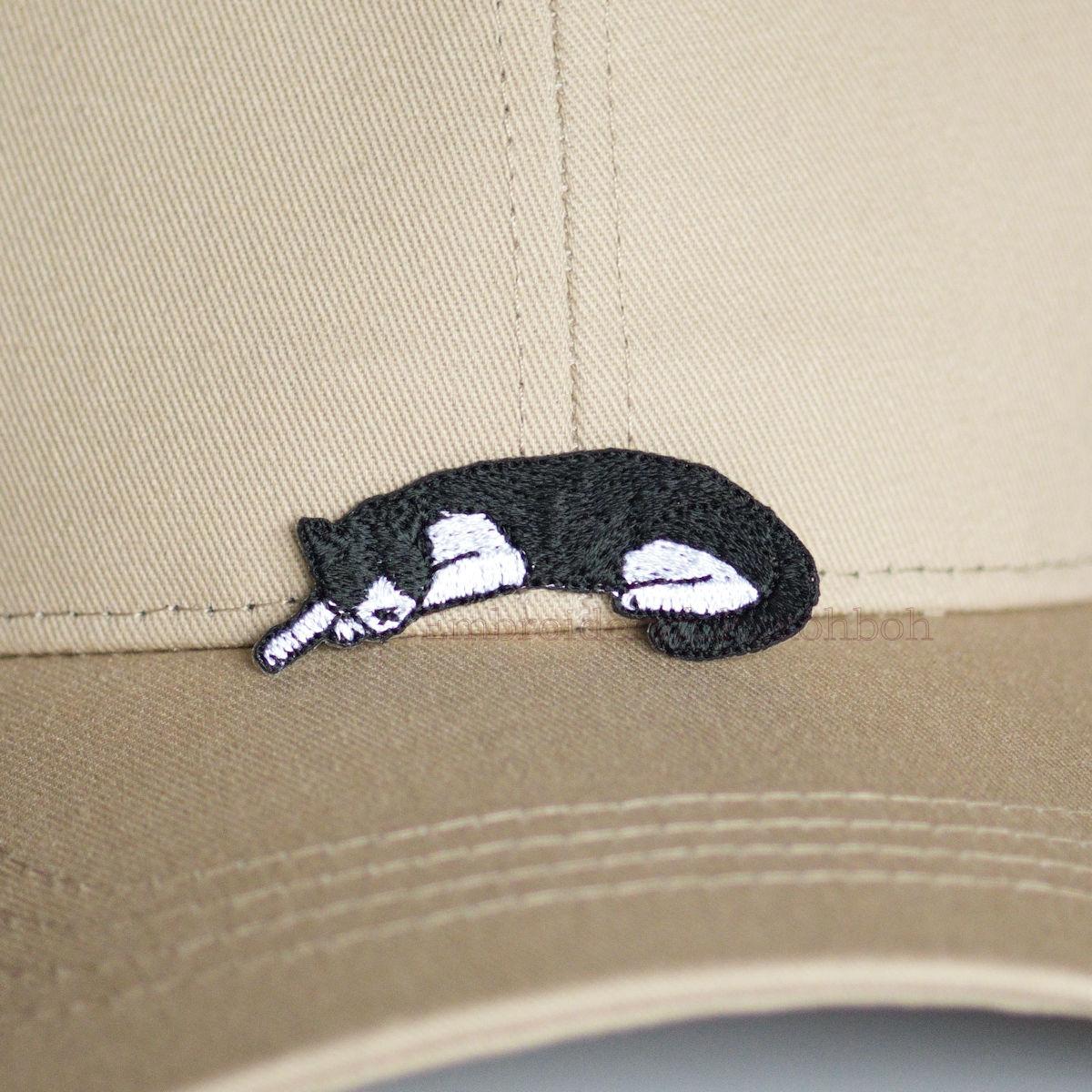 陽だまりのハチワレ　猫　はちわれ　刺繍　ワッペン　刺繍ワッペン | 9枚目