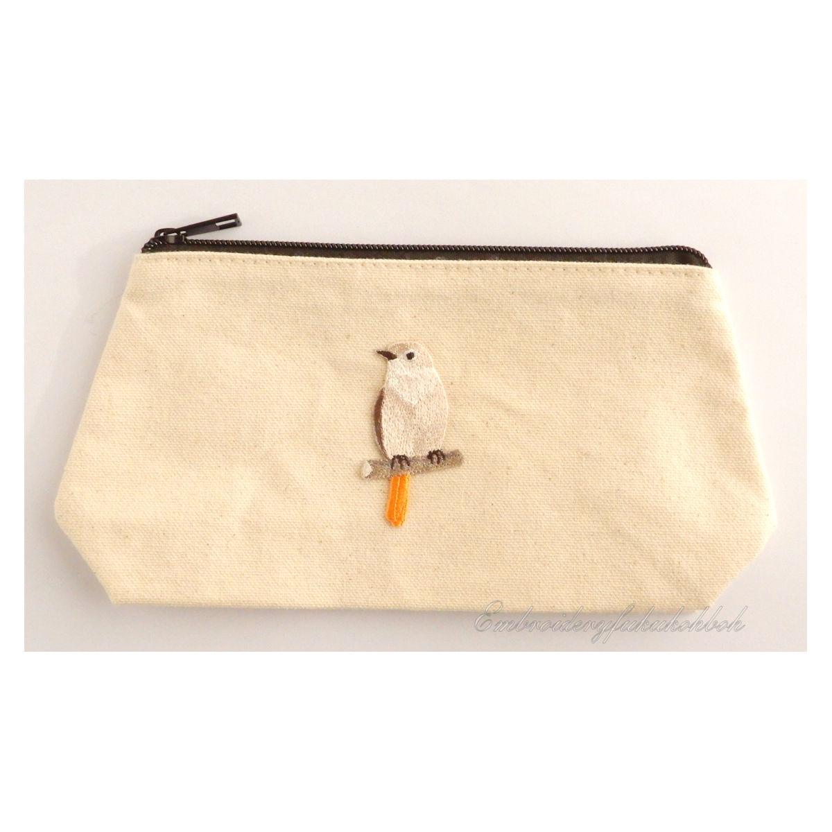 ジョウビタキ　メス　刺繍ワッペン　尉鶲　常鶲　小鳥　渡り鳥　ジョビコ | 8枚目